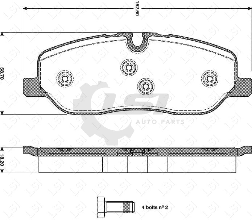 Roadhouse Brake Pads Fr Landrover