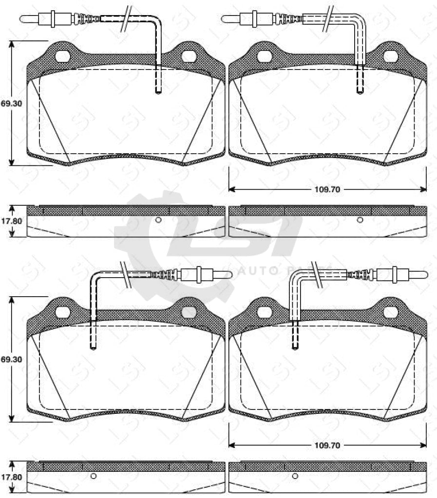 Roadhouse Brake Pads Fr Peugeot