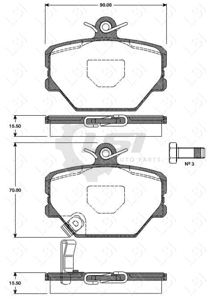Roadhouse Brake Pads Fr Smart