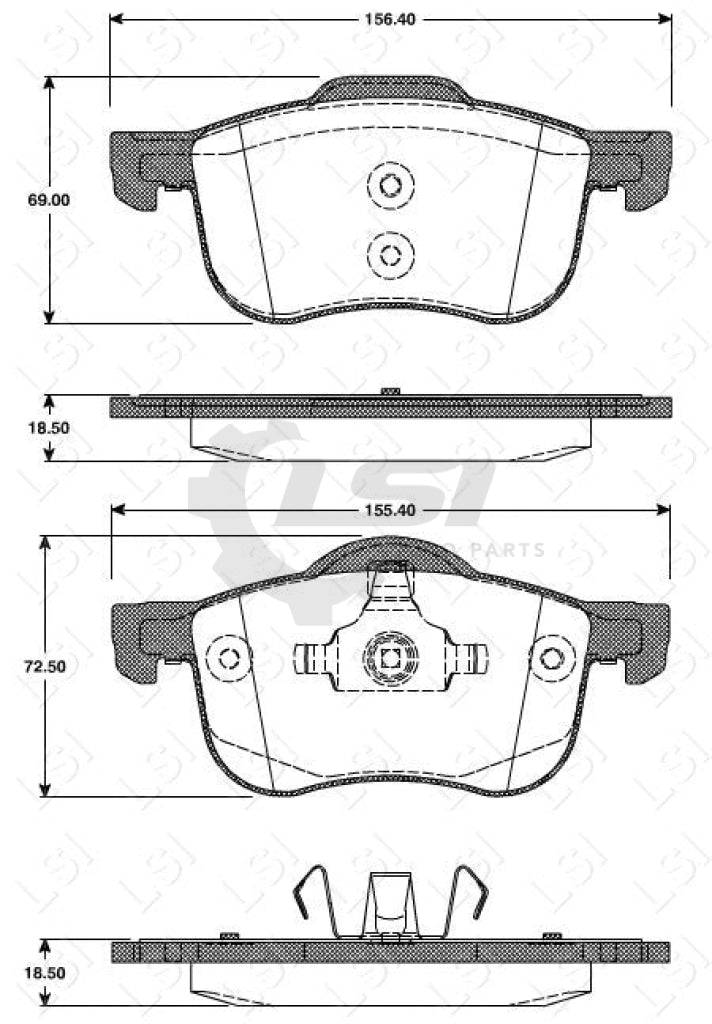Roadhouse Brake Pads Fr Volvo