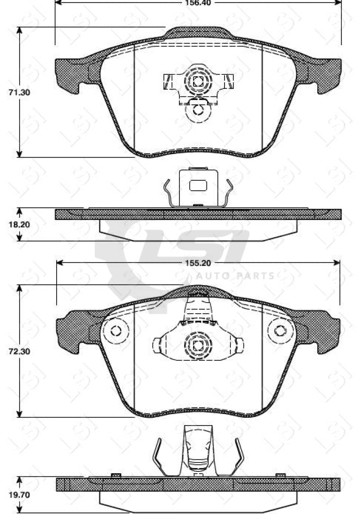 Roadhouse Brake Pads Fr Volvo/Mazda 3 Mps