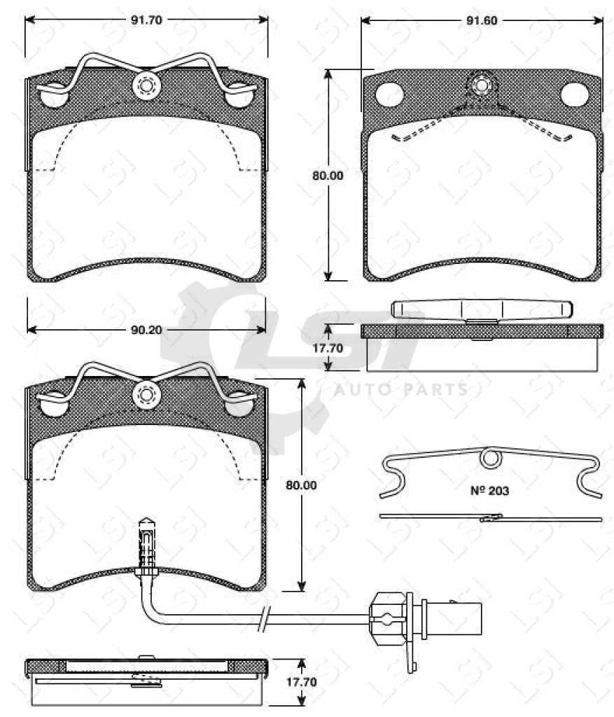 Roadhouse Brake Pads Fr Vw