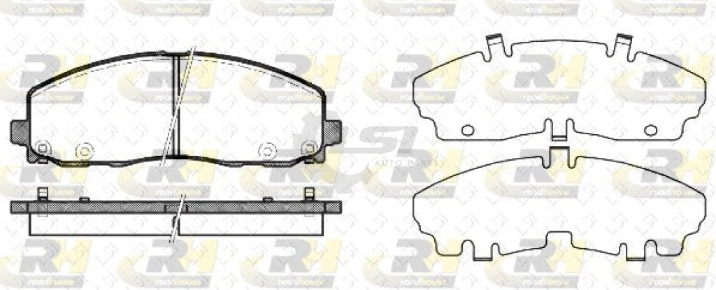 Roadhouse Brake Pads Front Grand Voyager 2007-