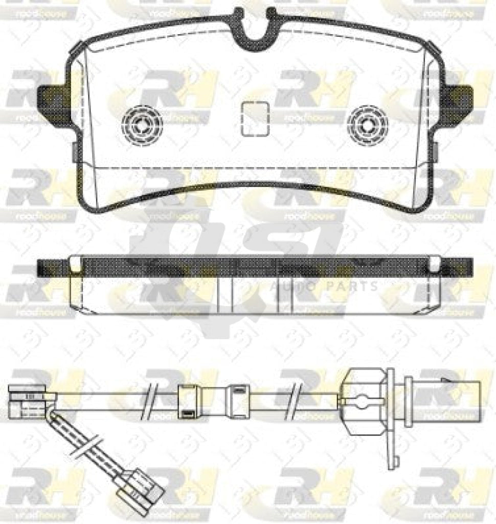 Roadhouse Brake Pads Rear Audi A6 A8 With Sensors