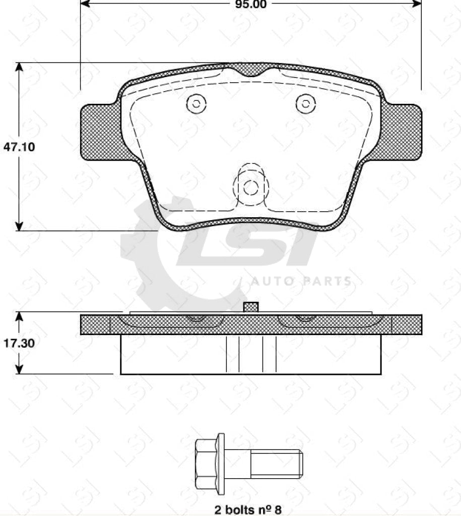 Roadhouse Brake Pads Rear Citroen/ Peugeot