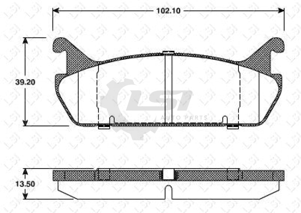 Roadhouse Brake Pads Rear Ford