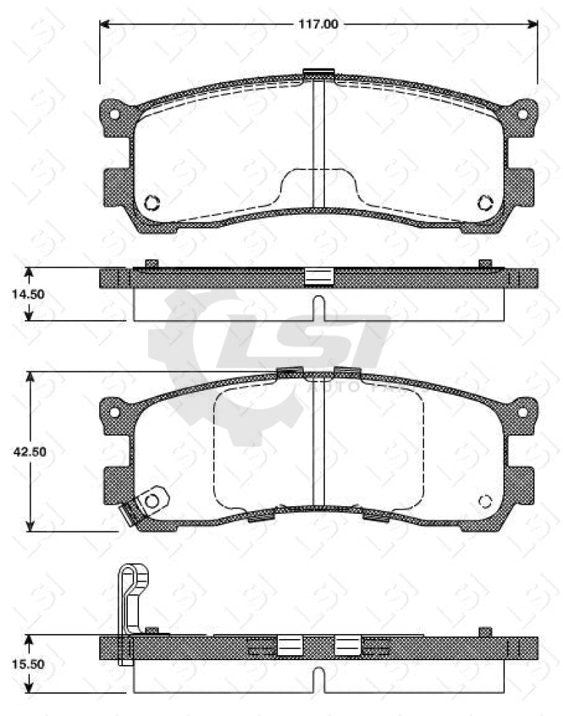 Roadhouse Brake Pads Rear Mazda