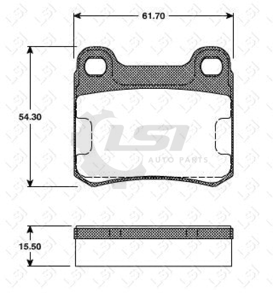Roadhouse Brake Pads Rear Mercedes Benz