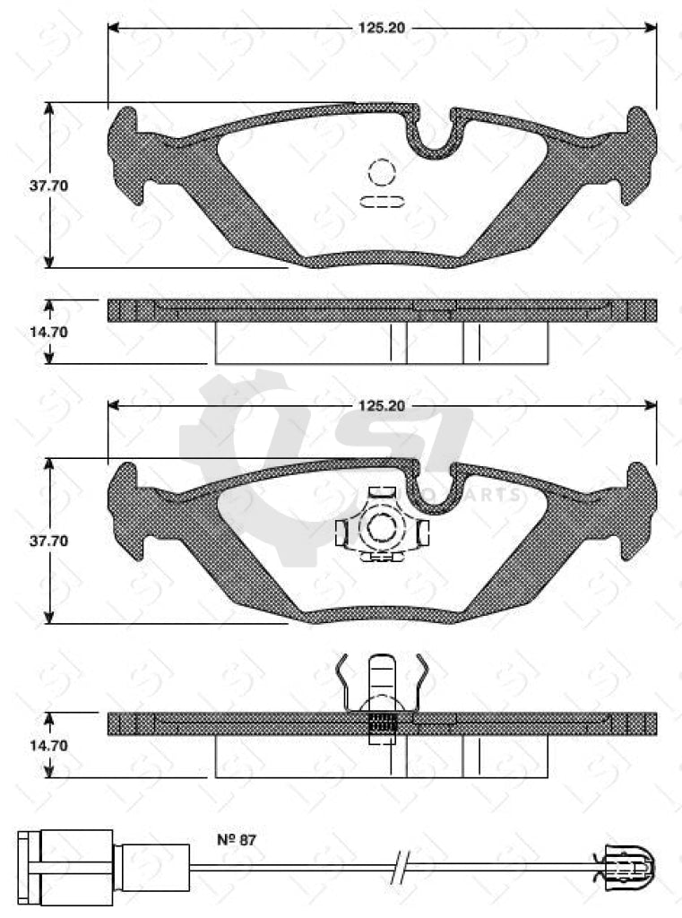 Roadhouse Brake Pads Rear Saab/ Volvo