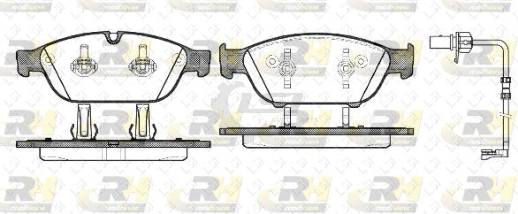 Roadhouse Disc Pads Front Audi A7 310Mm Wear Sensor Brake