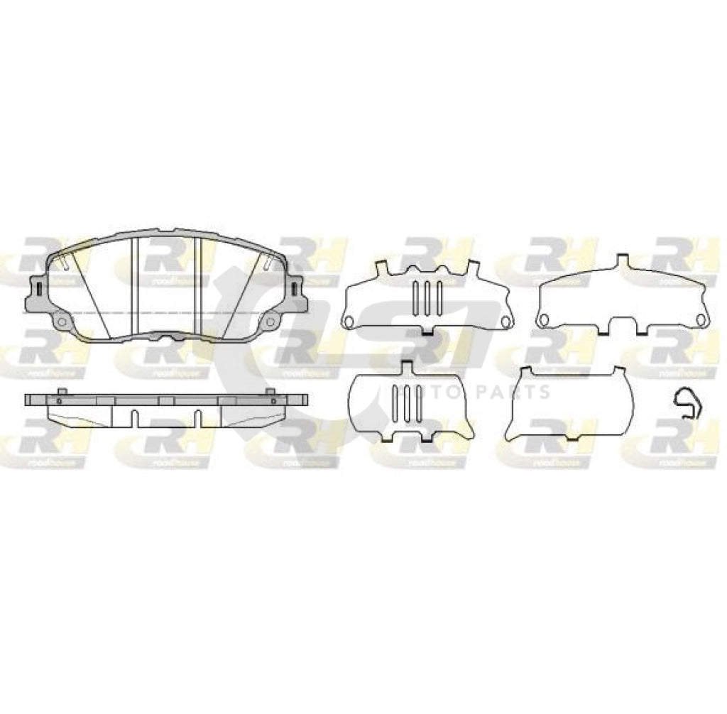 Roadhouse Front Brake Pads For Toyota Rav4 2018-On Lexus Ux200 Ux250H Disc Brake Pads