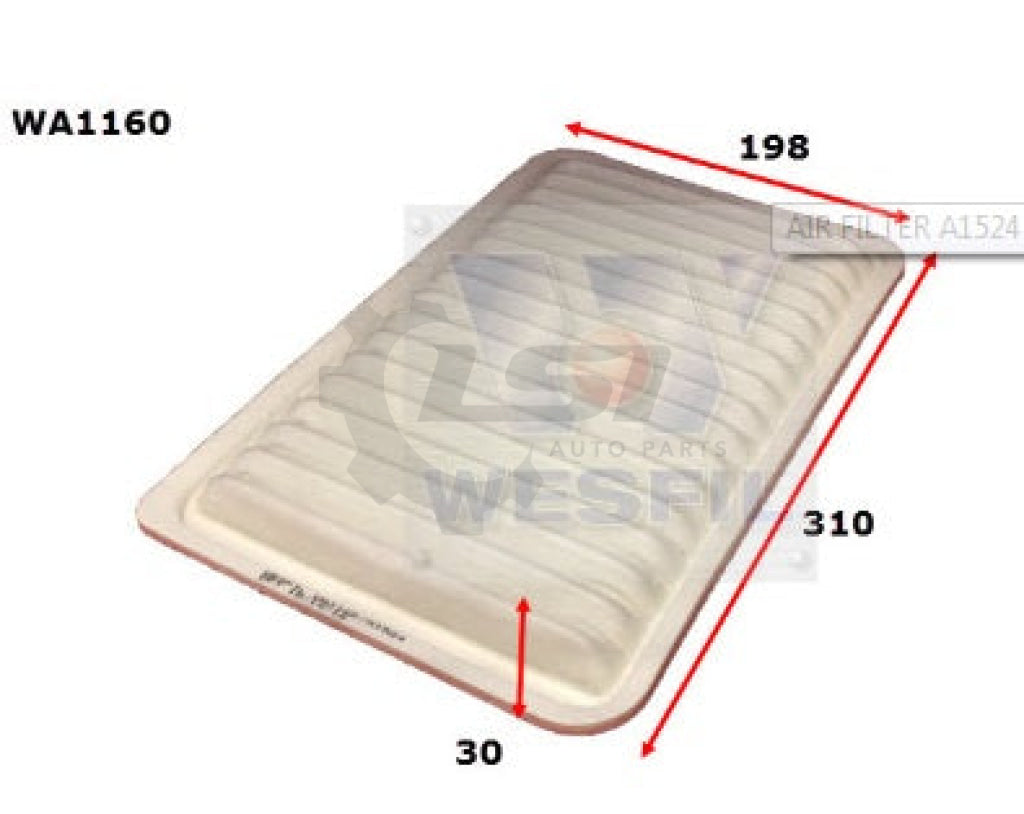 Wesfil Air Filter For Mazda 2 3
