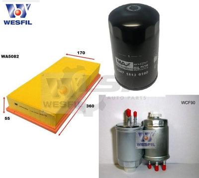 Wesfil Oil Air Filter Set For Tata Xenon Service Kit