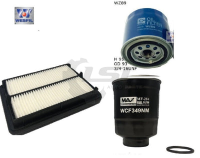 Wesfil Oil/Air/Fuel Filter Set For Navara Service Kit