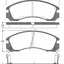 Front Brake Pads and Disc Rotors Set for Mitsubishi Delica 3.0L 05/1994-12/2006