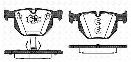 Reart Brake Pads Set for BMW X5 E70 F15 2008-2018