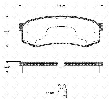 Rear Bendix 4WD Brake Pads and Disc for PRADO KDJ150 KDJ155 GRJ150 GDJ150 09-on