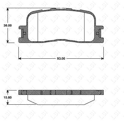 Rear Brake Pads and Disc Rotors for Lexus ES300 MCV30R 2001-08