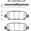 Rear Brake Disc and Bendix Brake Pads for Infiniti Q50 Q60 Q70 2014-2020