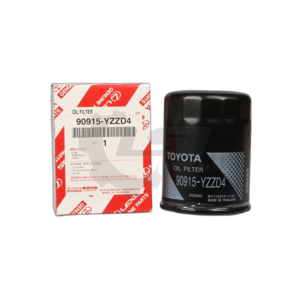1 X Genuine Toyota Filter 90915-Yzzd4 For Hilux Landcruiser And Prado V6 V8 Oil