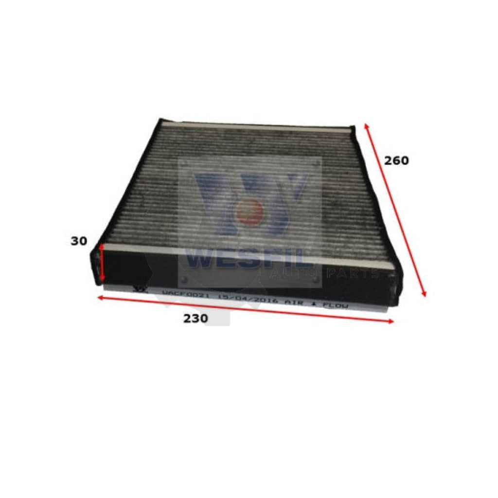 1 X Wesfil Cabin Air Pollen Filter Wacf0021
