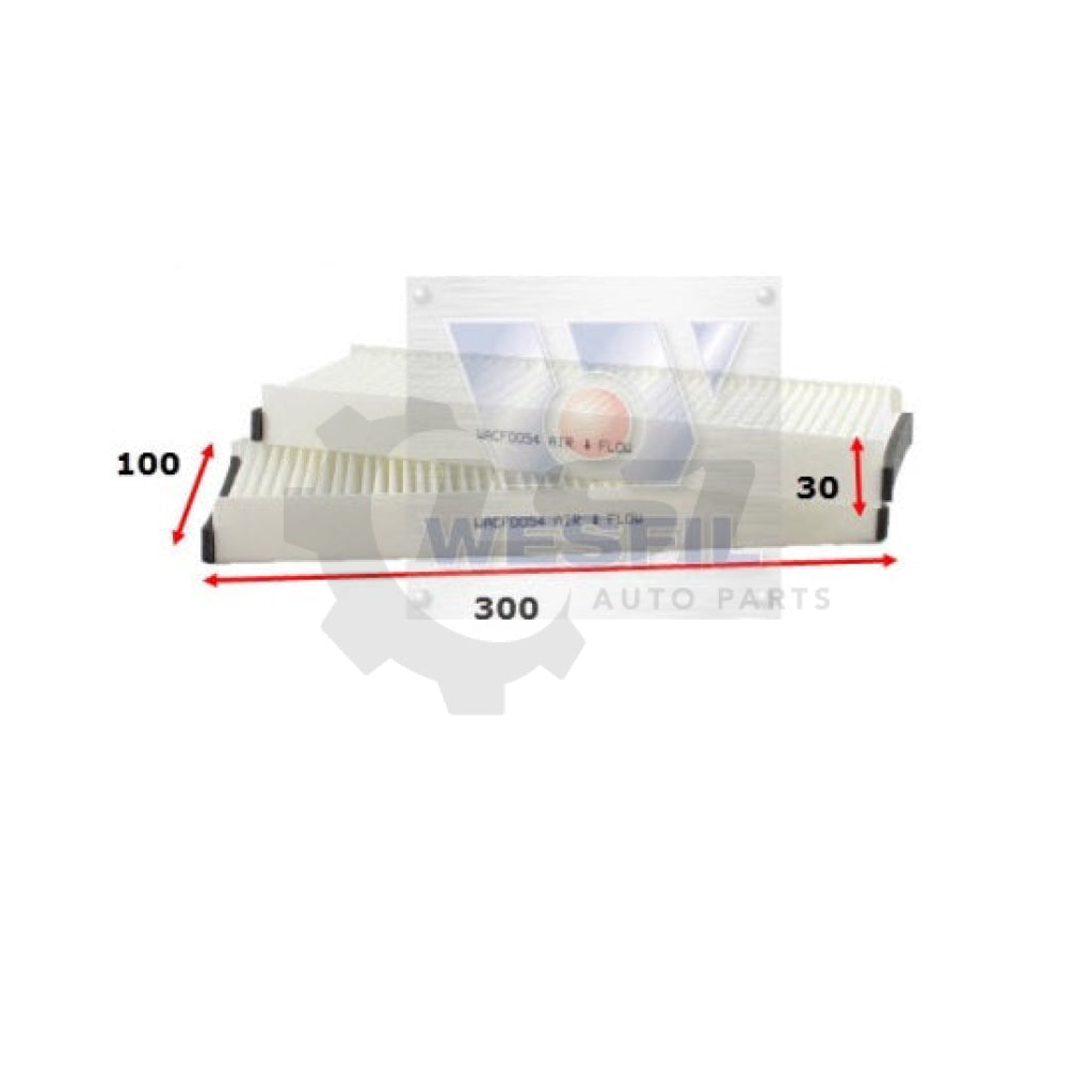 1 X Wesfil Cabin Air Pollen Filter Wacf0054