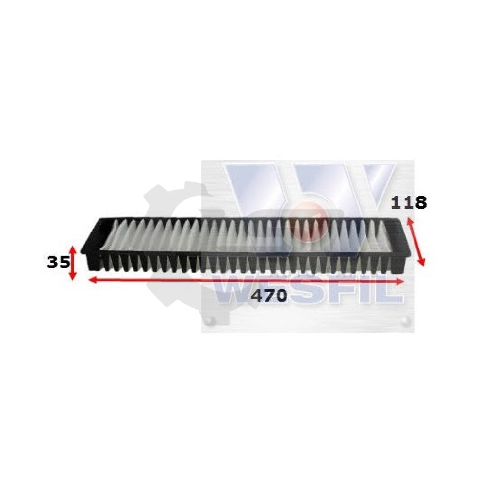 1 X Wesfil Cabin Air Pollen Filter Wacf0062