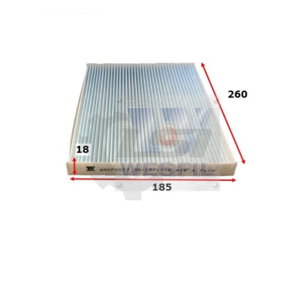 1 X Wesfil Cabin Air Pollen Filter Wacf0077
