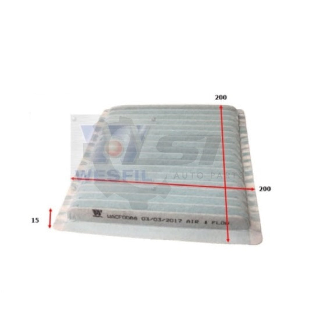 1 X Wesfil Cabin Air Pollen Filter Wacf0088