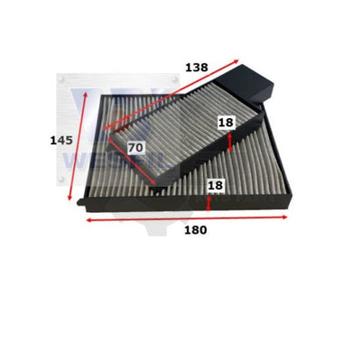 1 X Wesfil Cabin Air Pollen Filter Wacf0116