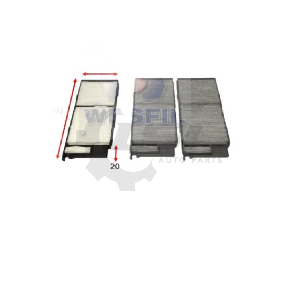 1 X Wesfil Cabin Air Pollen Filter Wacf0162