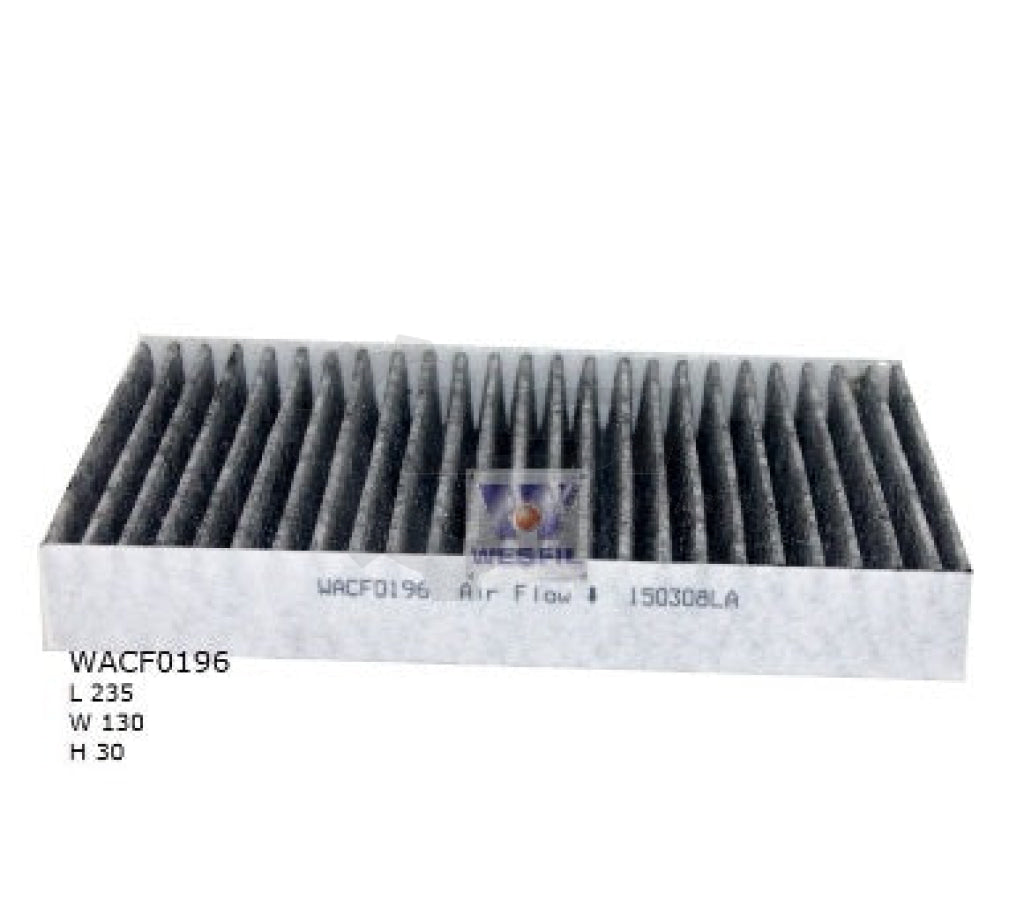 1 x Wesfil Cabin Air Pollen Filter WACF0196 – LSI Auto Parts