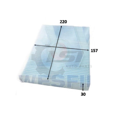 1 X Wesfil Cabin Air Pollen Filter Wacf0214