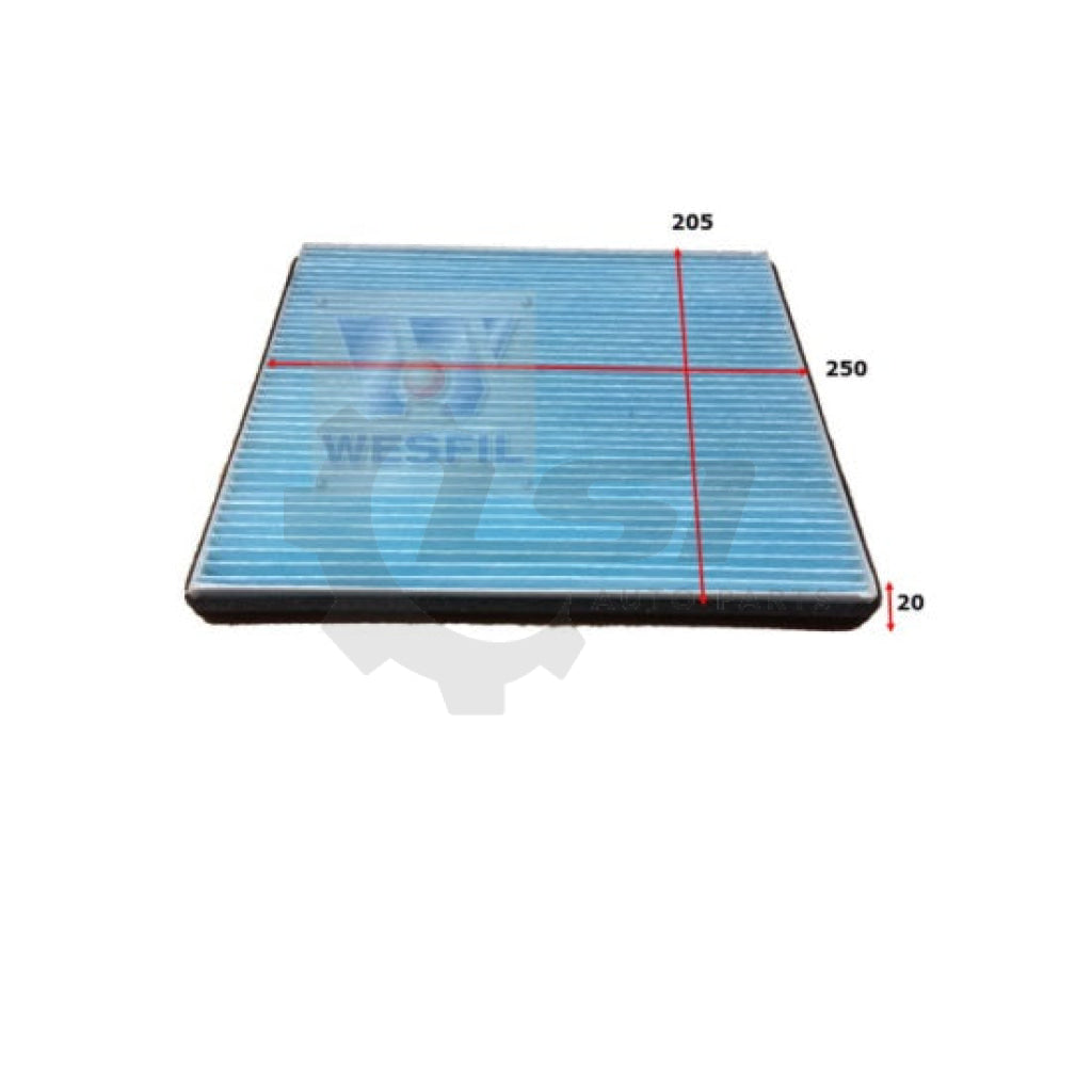 1 x Wesfil Cabin Air Pollen Filter WACF0238 – LSI Auto Parts