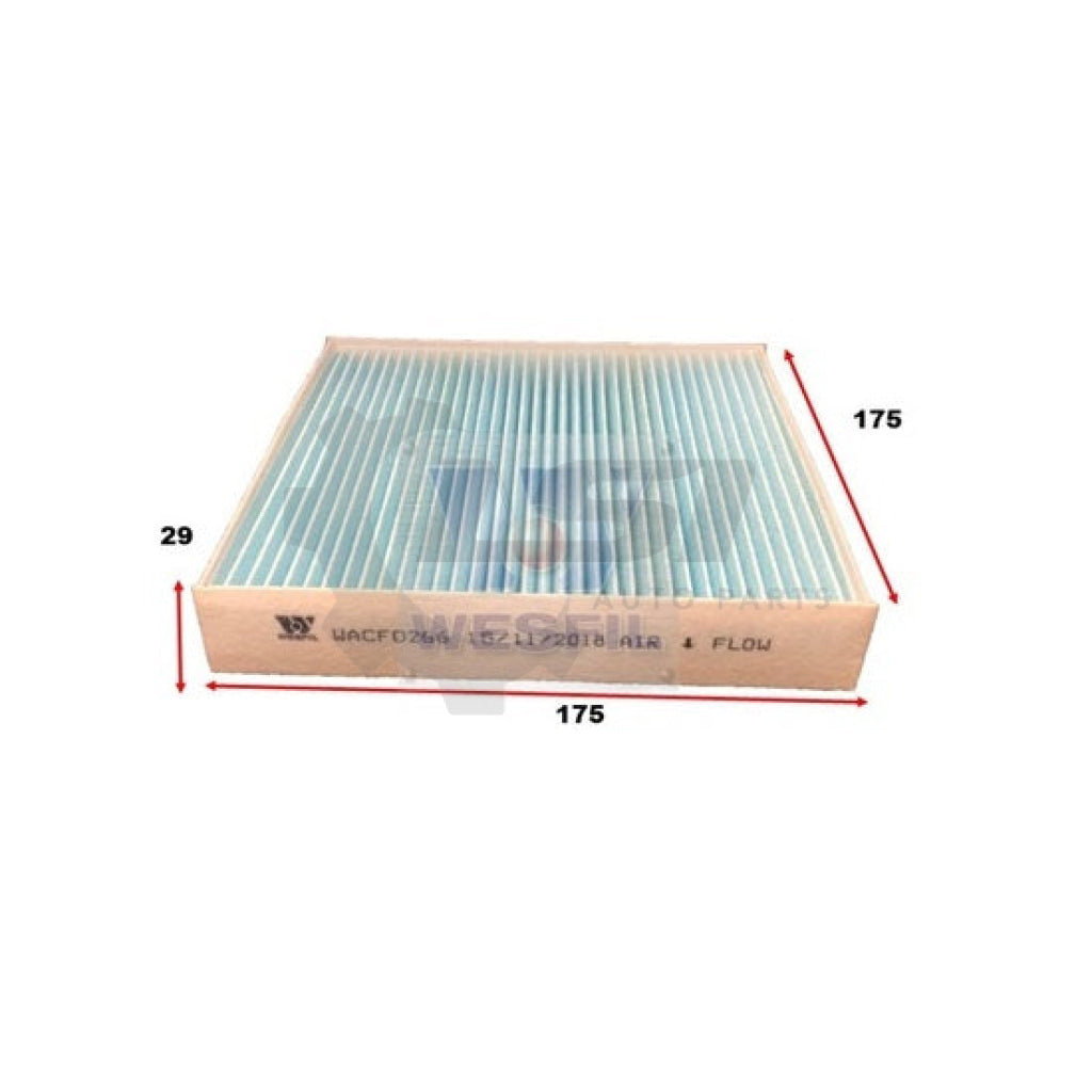 1 X Wesfil Cabin Air Pollen Filter Wacf0266