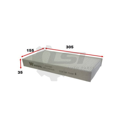 1 X Wesfil Cabin Air Pollen Filter Wacf0327