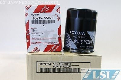 10 X Genuine Toyota Filter 90915-Yzzd4 For Hilux Landcruiser And Prado V6 V8 Oil