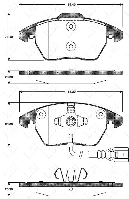 Full Set Front and Rear Brake Pads Disc Rotors for VW Caddy 2K 2010-2015
