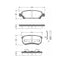 Rear Brake Pads and Disc Rotors Set for Mitsubishi Lancer CF 2.0 ES 16-19