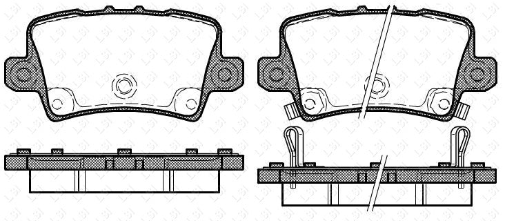 Rear Bendix Brake Pads and Disc Rotors set for Honda Civic Type R FN 2.0 07-12