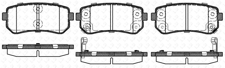Rear Brake Pads and Disc Rotors SET for Hyundai i45 2.4 YF 2010-2013 VER2