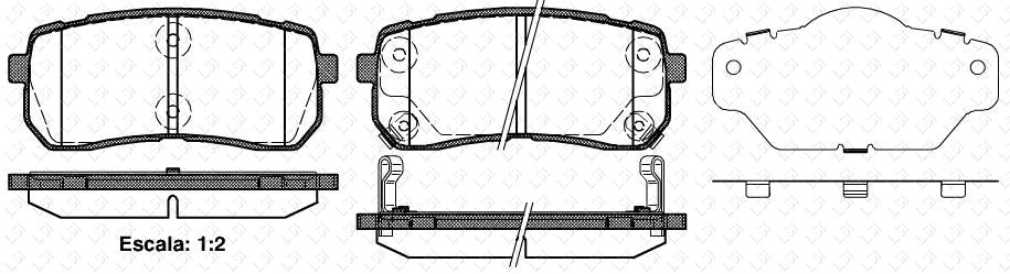 Rear Bendix HD Brake Pads and Disc Rotors Set for Hyundai iLoad VAN TQ 08-18