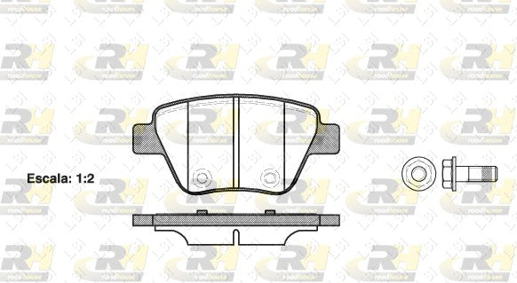 Full Set Front and Rear Brake Pads Disc Rotors for VW Caddy 2K 2010-2015