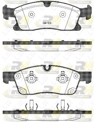 Front Brake Pads and CROSS DRILLED 375mm Disc Rotors set for MB ML250 12-15 W166