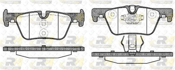Front and Rear Brake Pads and Disc Rotors Full Set Sensor for BMW 328i F30 2012-2015