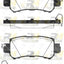 Rear Disc Rotors and Brake Pads for Mazda CX-3 DK 2.0L 03/2015-01/2018 281mm