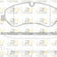 Front Bendix HD Brake Pads and Disc Rotor for Ford TRANSIT 2.0 2.2 VO VN Diesel 18-on