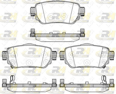 Rear Brake Pads for Nissan X-Trail T32 05/2015-07/2022 Electrical H/B