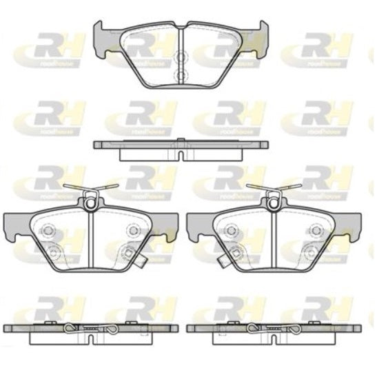 Rear Disc Rotors and Ceramic Brake Pads for Subaru Outback B15 B16 08/2014-12/2025