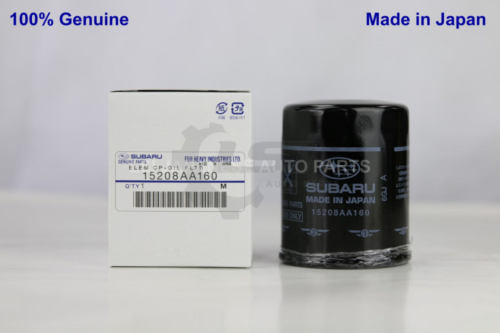 1X Genuine Subaru Oil Filter 15208-Aa160